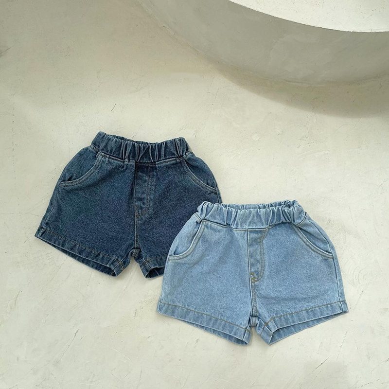 ins 夏新作　子供服　赤ちゃん　デニム　レトロ　ショートパンツ　カジュアル　ボトムス　柔らか　男女兼用