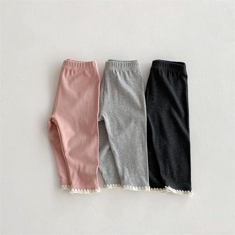 ins 秋新作　子供服　無地　レギンス　パンツ　可愛い　柔らか　タイツ　ニット　ロングパンツ　ズボン