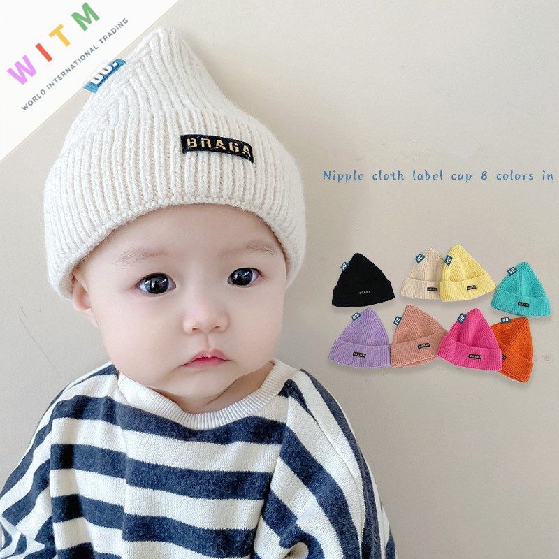 秋冬新品 キッズ用帽子 ニットハット 子供用 男の子 女の子 4ヶ月～2歳対応 韓国風