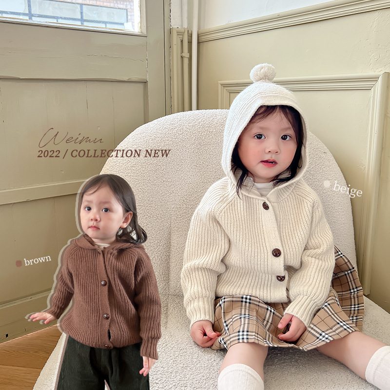 ins 秋新作　ins　ニットトップス　カーディガン　子供服　男の子　女の子　可愛い　カジュアル