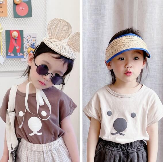 夏　子供　Tシャツ　子供服　ブラウス　トップス　男女兼用　80-130　可愛い　半袖　キッズ　カジュアル