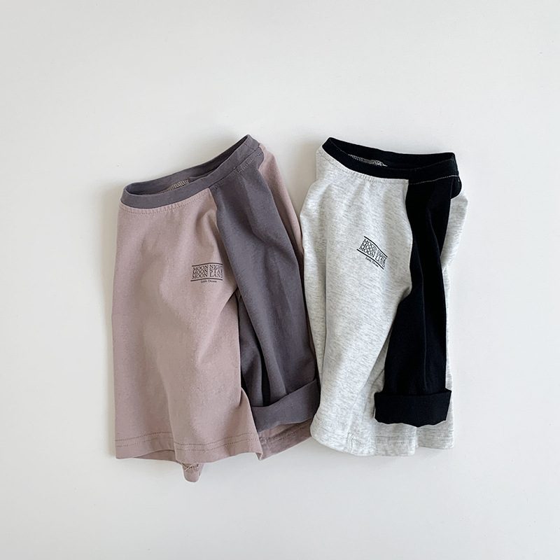 ins 秋新作 子供服 ラグラン袖 Tシャツ カジュアル トップス インナーシャツ 柔らかい 男女兼用