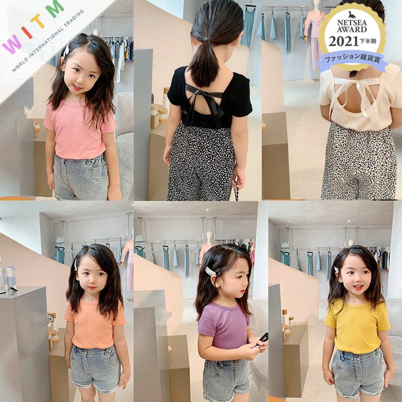 春夏新作 全6色展開 キッズ Tシャツ 子供服 キッズtシャツ 半袖 シンプル 女の子 おしゃれ