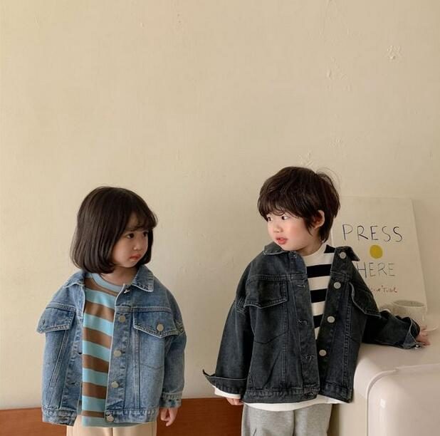 キッズ服 デニムジャケット トップス キッズコート 長袖 レジャー Gジャン カジュアル