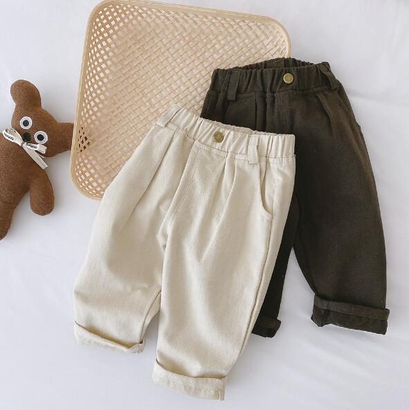 春 子供パンツ 子供服 ロッグパンツ ズボン 無地 キッズ服 73-130 男女兼用 カジュアル 春秋