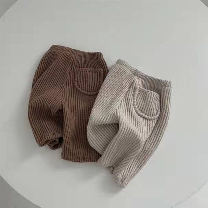 ins 秋新作　子供服　カジュアル　ロングパンツ　ユニセック　ボトムス　男女兼用　ズボン　無地　春　秋