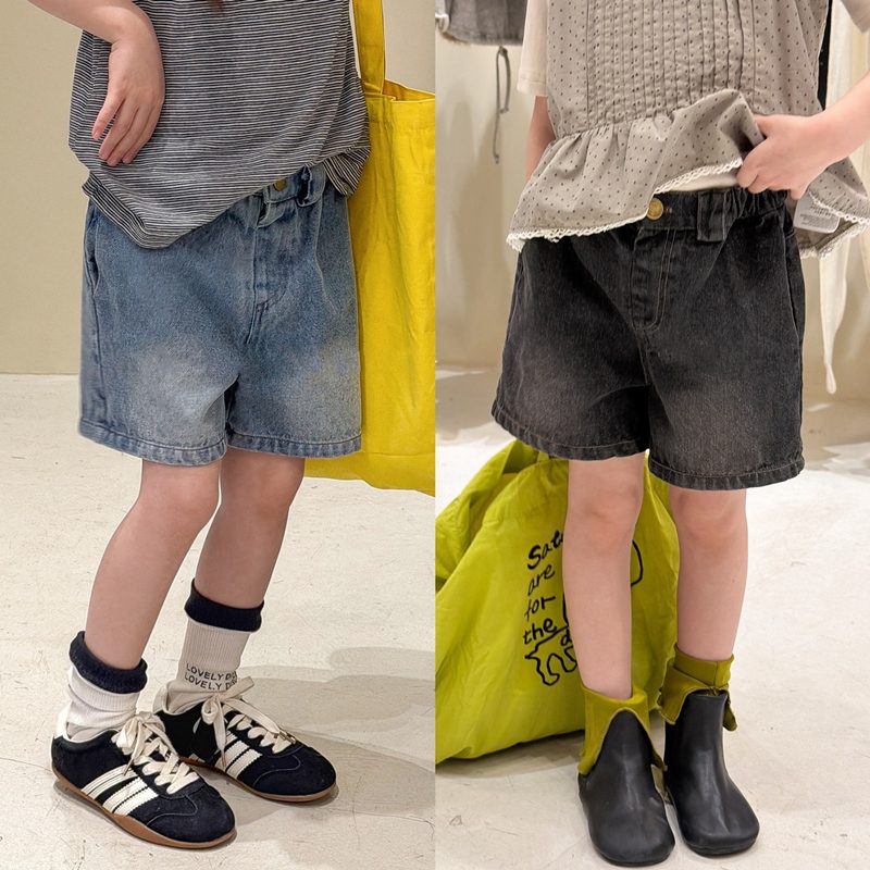 夏新作　子供服　男女兼用　シンプル　デニム　ショートパンツ　カジュアル　定番　ボトムス　柔らか