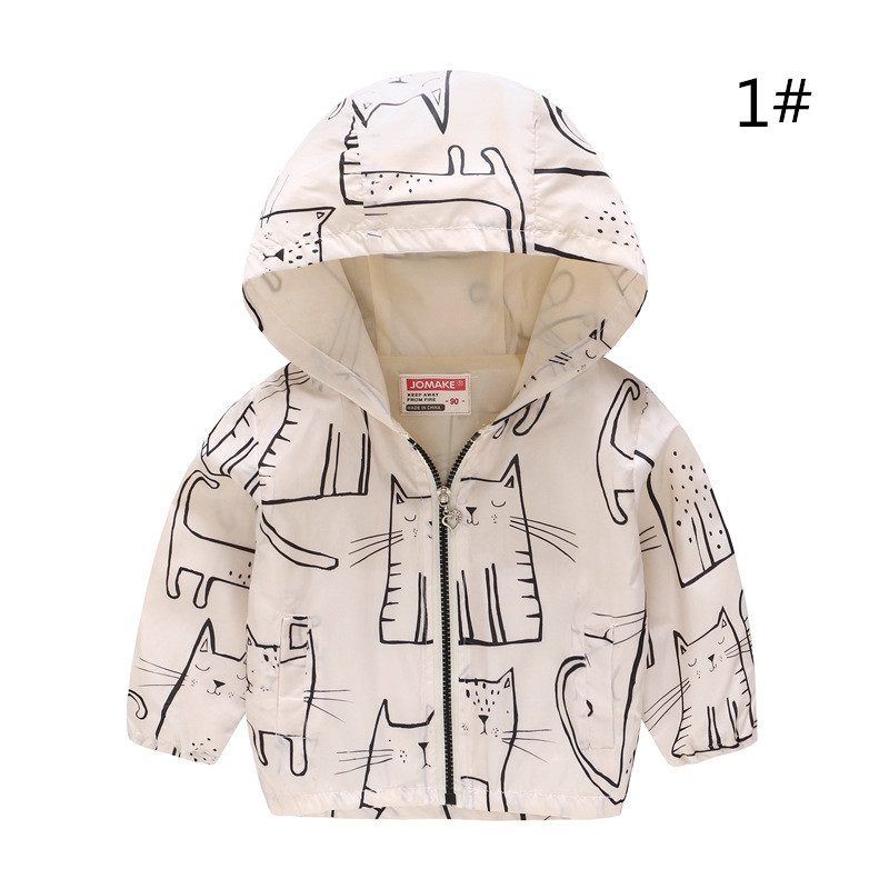 キッズファッション 秋アウター 子供服 キッズジャケット キッズコート 動物柄 フード付き 超可愛い
