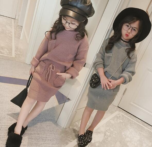春秋　子供服　女の子　セーター　スカート　女の子　2点セット　トップス　キッズ服　おしゃれ
