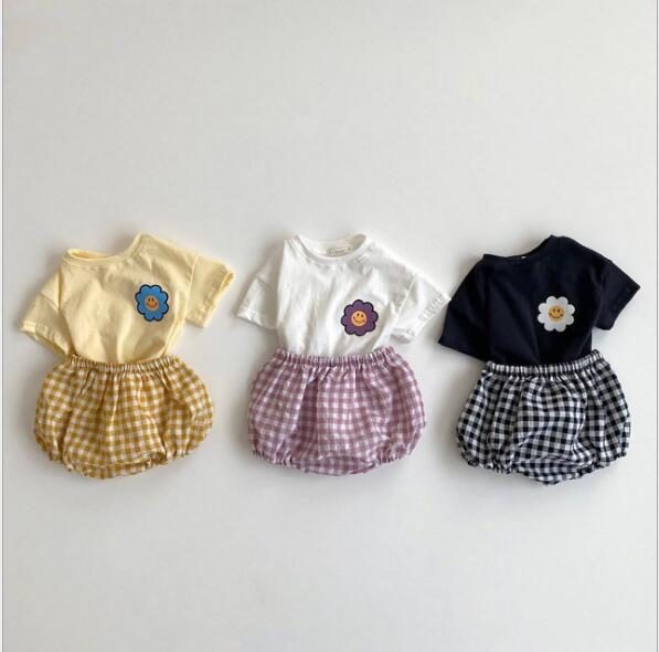 夏新作 2点セット シャツ パンツセット セットアップ 66-90 子供服 キッズ 韓国ファッション