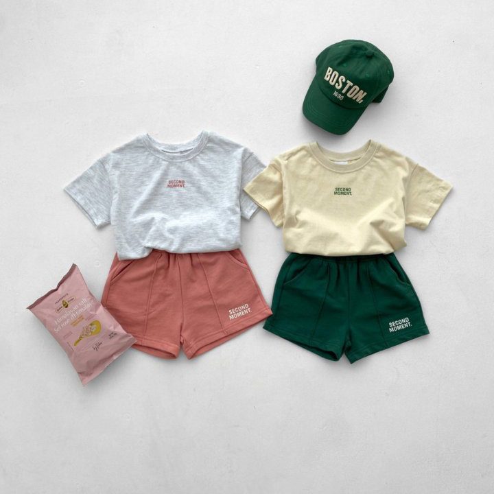 ins 夏新作　子供服　カジュアル　セットアップ　半袖　英字　Tシャツ　ショートパンツ　男女兼用　普段着