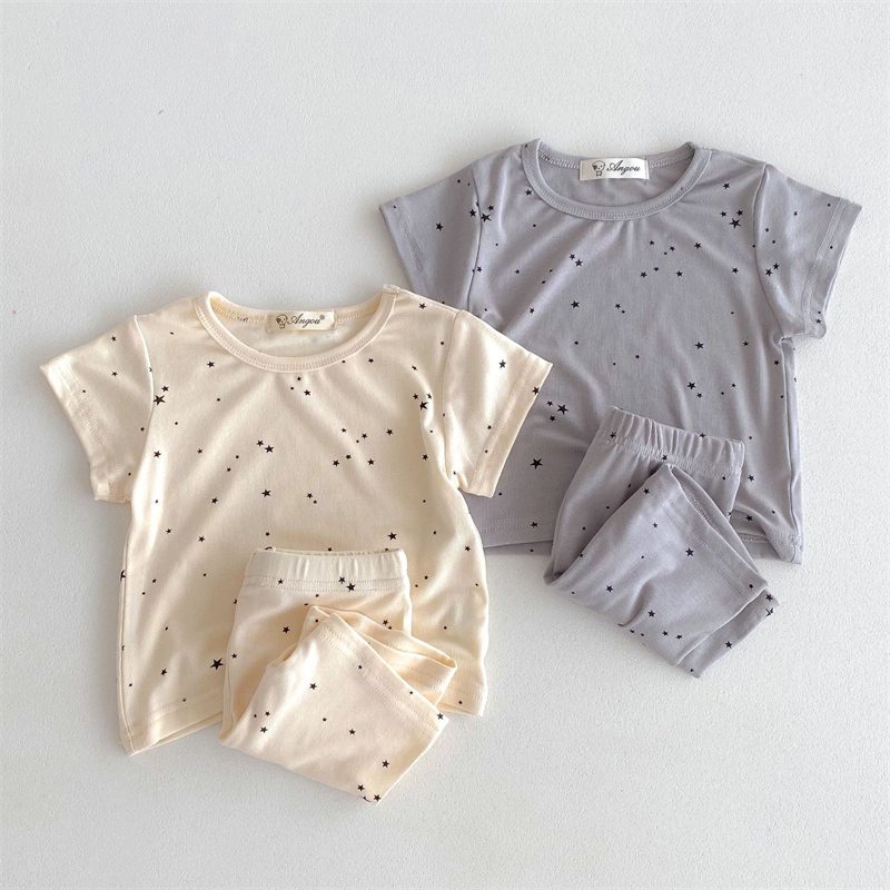 ins 夏新作　子供服　女の子　プリント　セットアップ　Tシャツ　ショートパンツ　部屋着　可愛い　柔らか