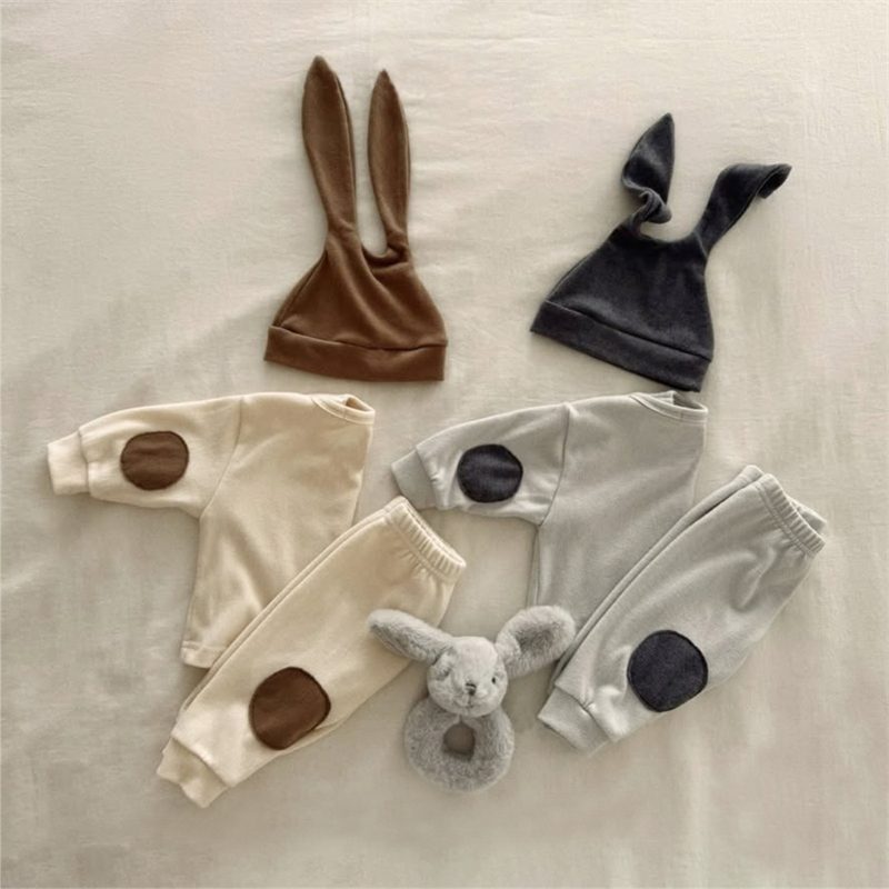 ins 秋新作　ベビー服　ウサギ耳　セットアップ　トレーナー　ロングパンツ　おしゃれ　可愛い　子供服