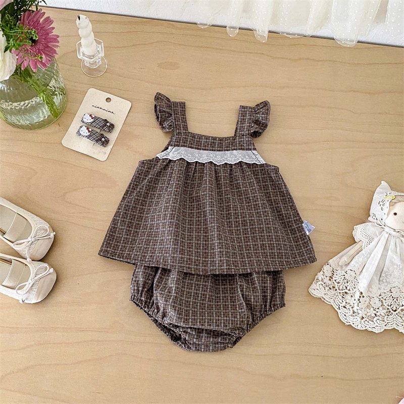 夏新作　女の子　ベビー服　キャミソール　セットアップ　ベスト　ブルマー　子供服　可愛い　おしゃれ