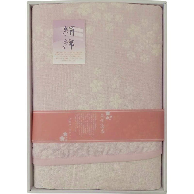 泉州逸品 シルク混五重織ガーゼケット1P GK-2320