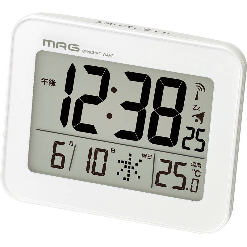 マグ デジタル電波時計 ファルマン T-776WH-Z
