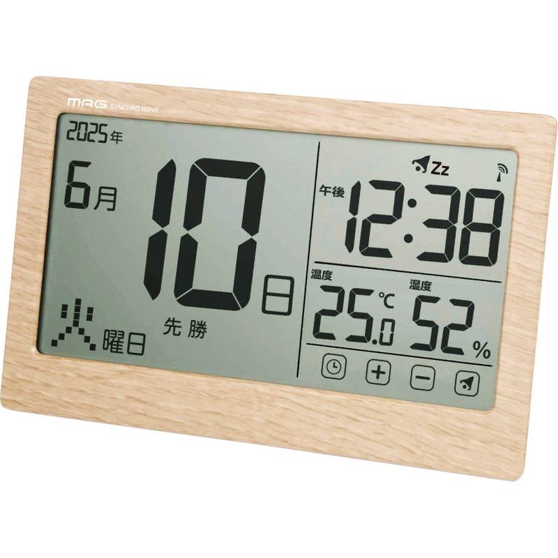 マグ 電波カレンダー時計 T798NZ