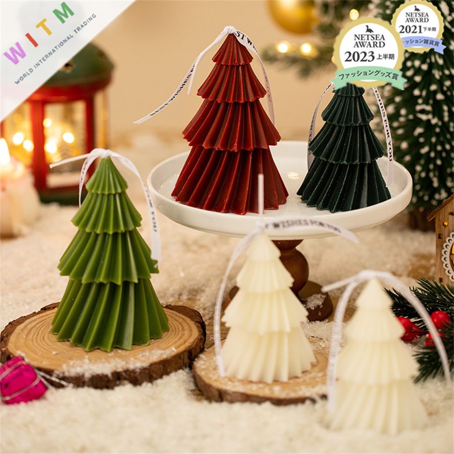 Christmas クリスマスツリー 蝋燭 ローソク アロマキャンドル 可愛い ギフト 人気
