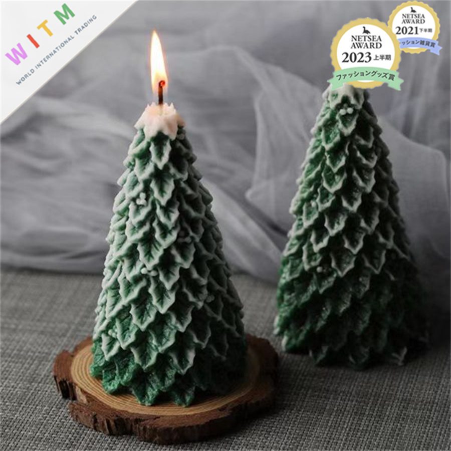 Christmas クリスマスツリー 蝋燭 ローソク アロマキャンドル 可愛い ギフト 人気