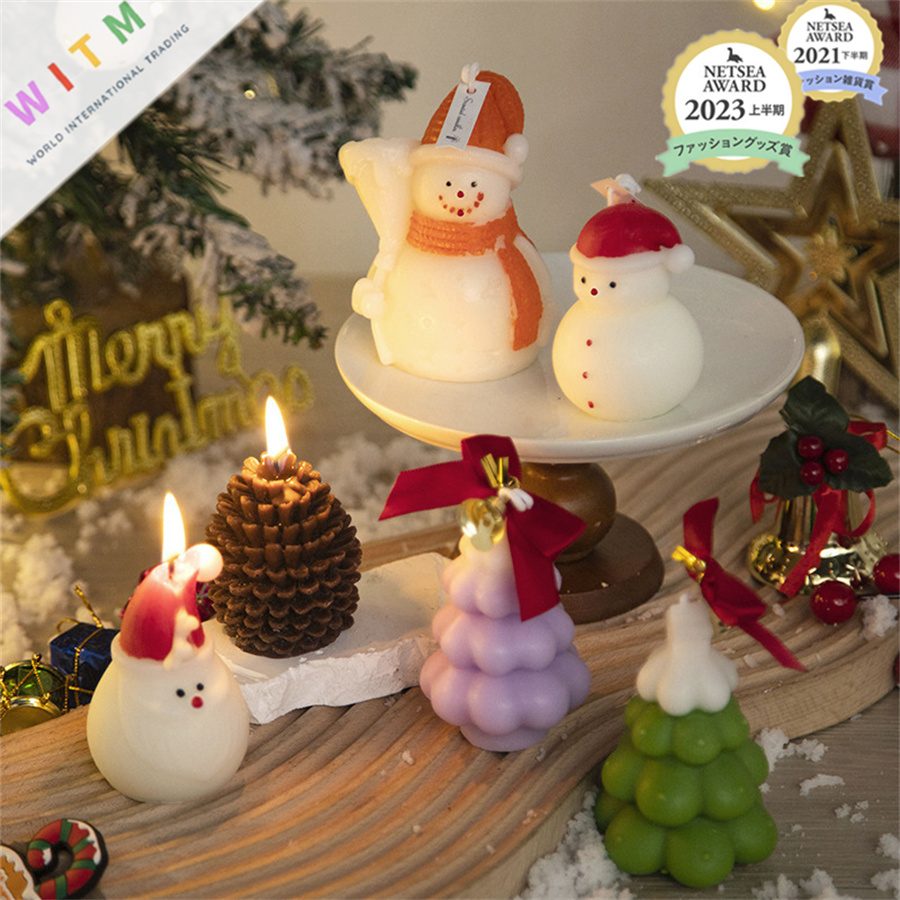 クリスマス 蝋燭 ローソク アロマキャンドル 可愛い ギフト 人気 Christmas