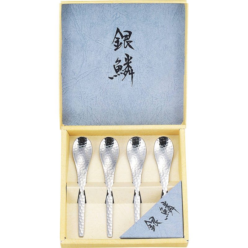 銀鱗 コーヒースプーン4pcセット GR-106