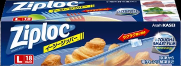 ジップロックイージージッパーＬ大容量品１８枚入 【 旭化成ホームプロダクツ 】 【 保存容器 】
