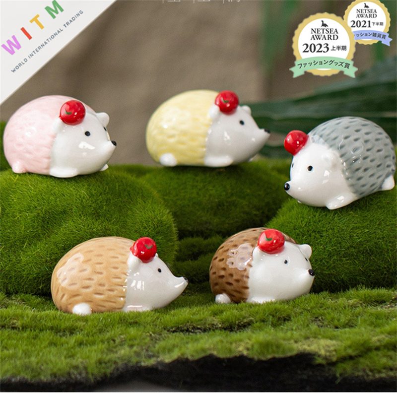箸置き ハリネズミ セラミック 食器収納ラックセラミックス 食器 キッチン用品 可愛い 贈り物