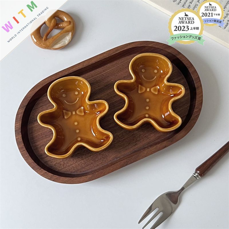 お皿 ジンジャーブレッドマン 食器 醤油皿 ジンジャーマン クリスマス 可愛い キッチン用品