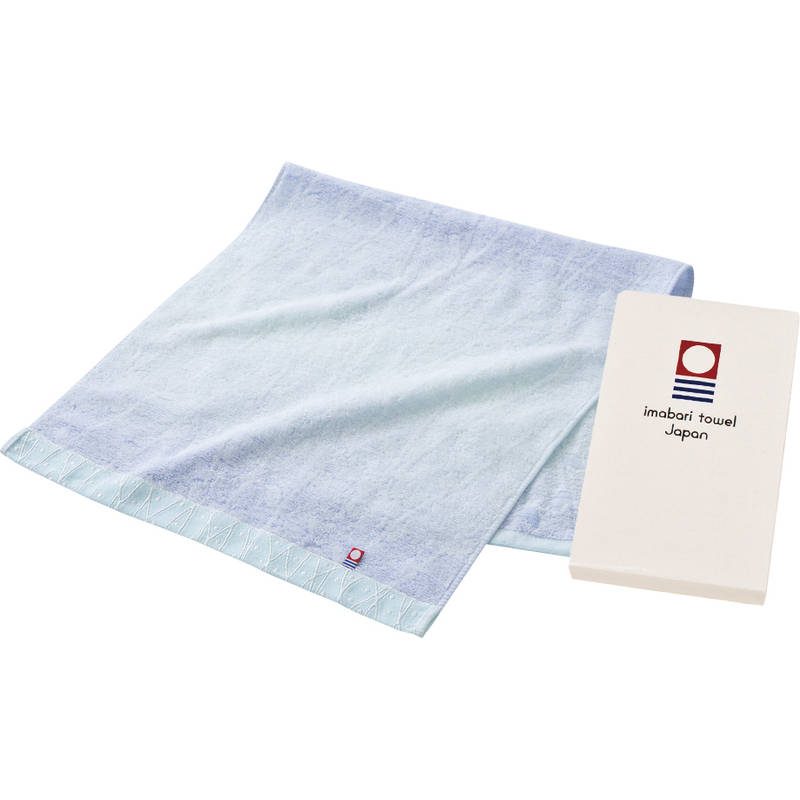 今治 しまなみ匠の彩 花つぼみ フェイスタオル1P IHT-AO　BL ブルー