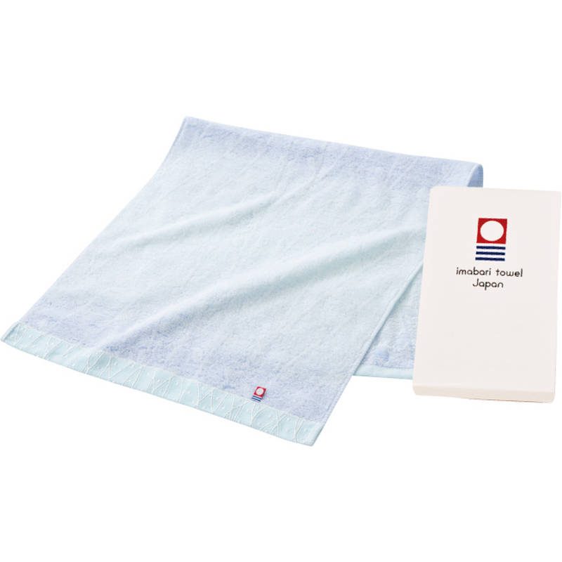 今治 しまなみ匠の彩 花つぼみ フェイスタオル1P IHT-A0 BL ブルー