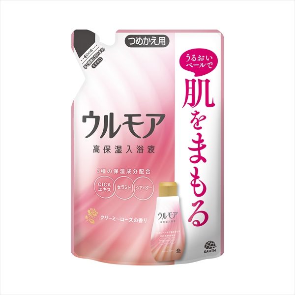 ウルモア高保湿入浴液クリーミーローズの香りつめかえ 【 アース製薬 】 【 入浴剤 】