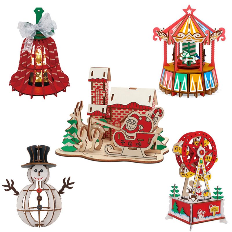 Christmas限定 ジグソーパズル パズル 3Dパズル 立体 クリスマス用品 知育玩具 面白い