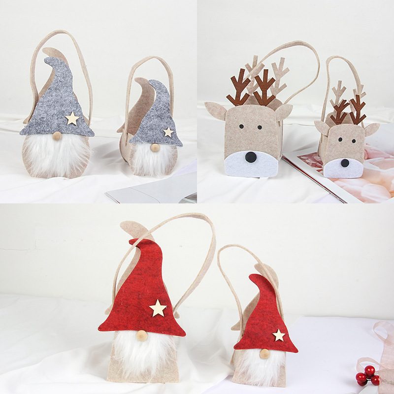 Christmas限定 ラッピングバッグ ギフトバッグ トナカイ サンタ クリスマス用品