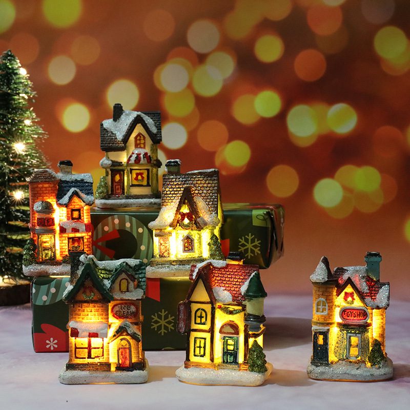 Christmas限定 ミニハウス スタンドライト LEDライト ランプ クリスマス用品 デコレーション 装飾