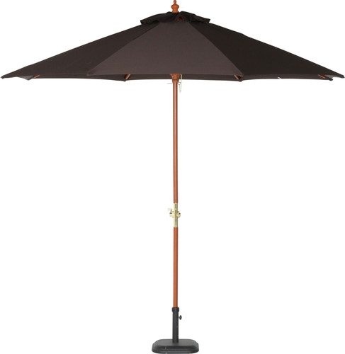木製パラソル 270cm ブラウン 270BR