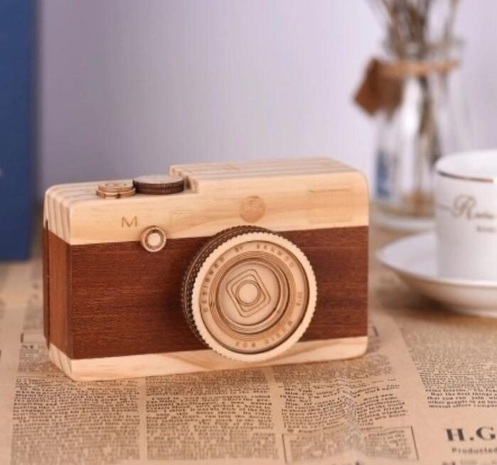 超可愛い撮影装具　音楽が出る　子ども雑貨　道具　木製カメラ　撮影　おもちゃ　可愛い