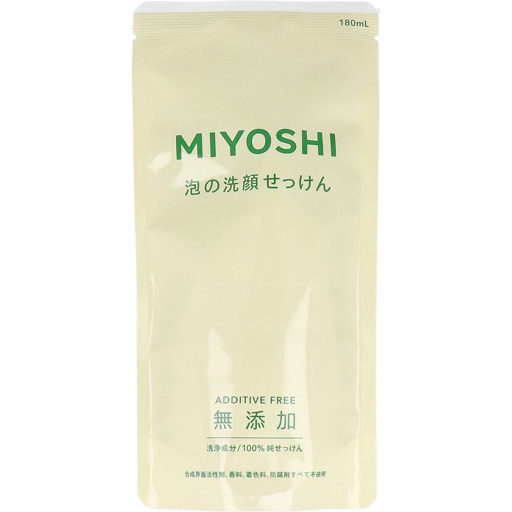 無添加 泡の洗顔せっけん 詰替用 180mL