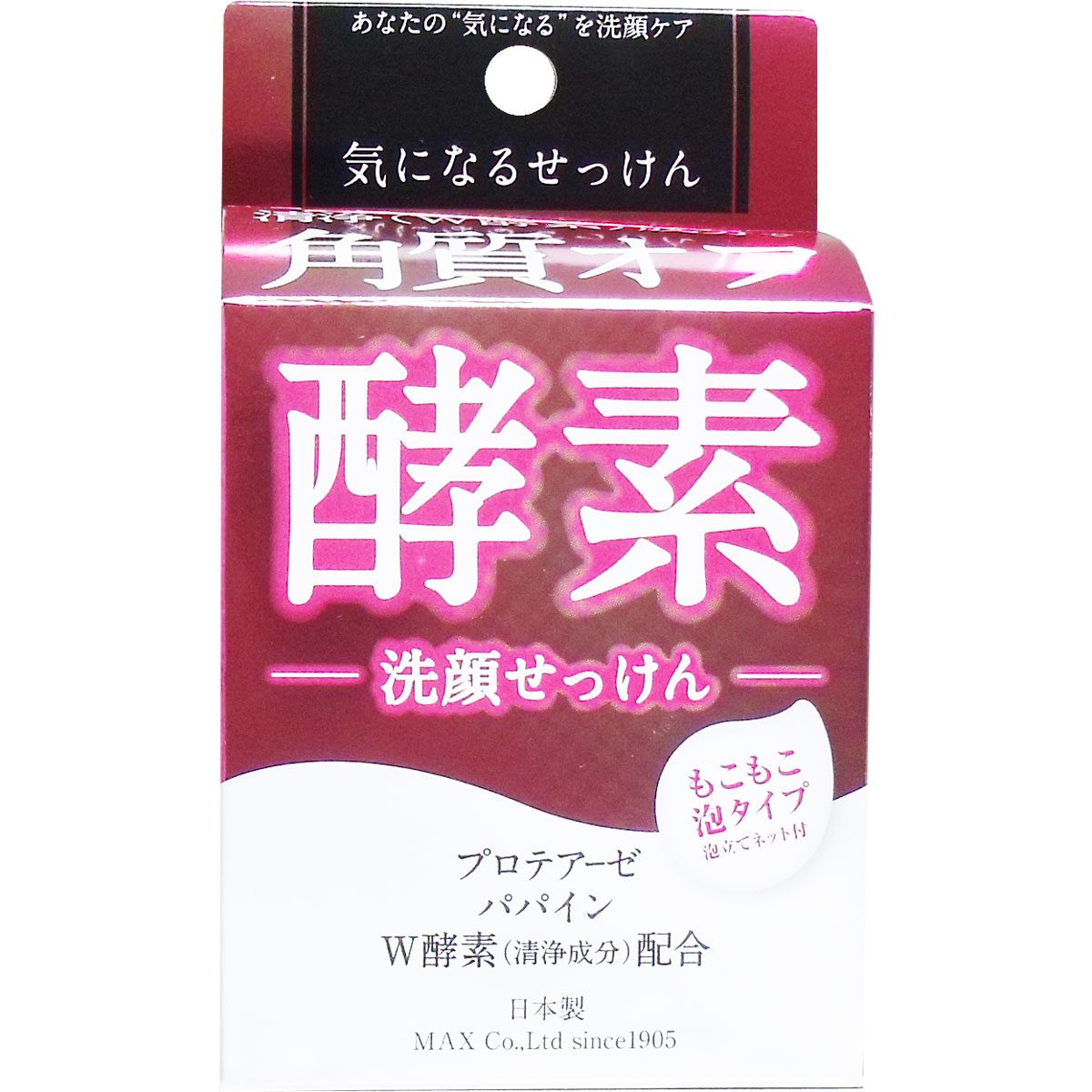気になる洗顔石けん 酵素 ８０ｇ