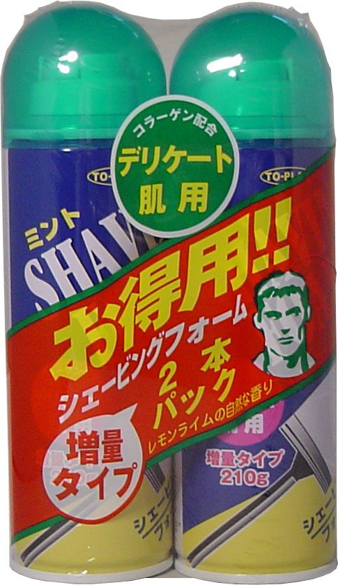 トプラン　シェービングフォーム　デリケート肌用　２個パック