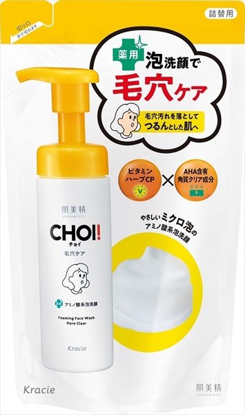 肌美精　ＣＨＯＩ薬用泡洗顔　肌・毛穴ケア　詰替用 【 クラシエ 】 【 洗顔・クレンジング 】