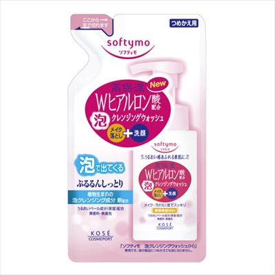 ソフティモ　泡クレンジング　Ｗヒアルロン酸　詰替え