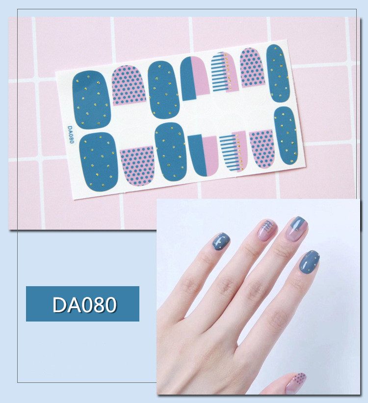 INS大人気 DIYネイル用品 美爪シール ネイルシール ネイルアート 爪やすり付き １４枚入り
