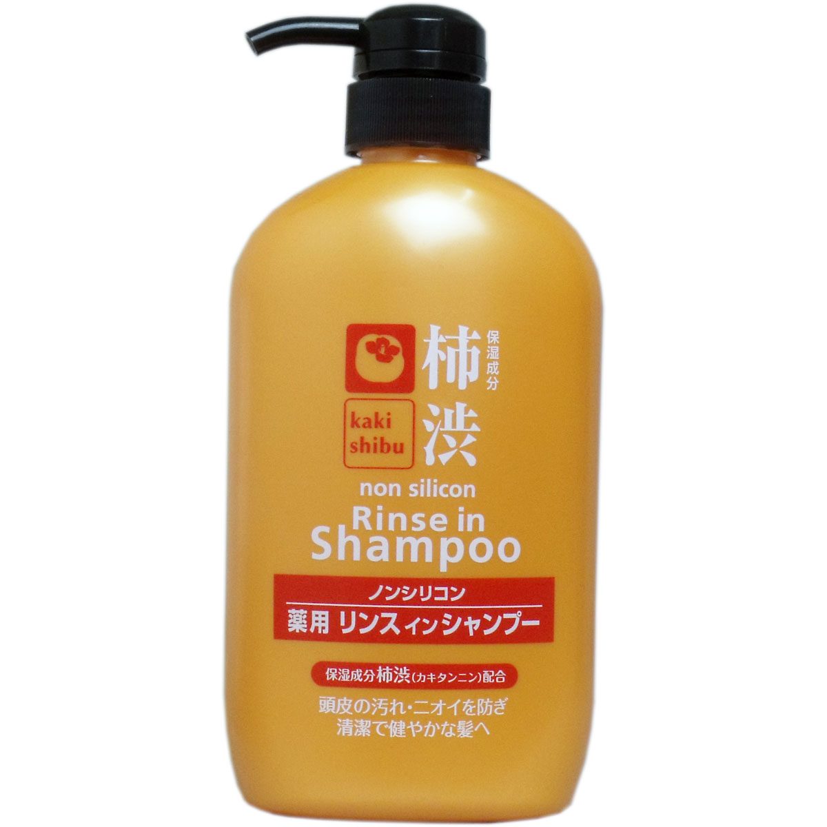柿渋 ノンシリコン 薬用リンスインシャンプー ６００ｍＬ