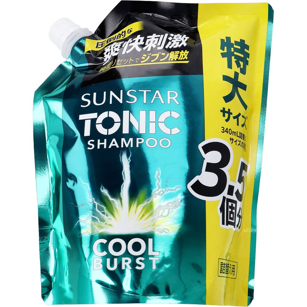 サンスタートニックシャンプー COOL BURST 詰替用 特大サイズ 1200mL