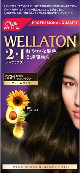 ウエラトーン　ツープラスワン　クリームタイプ　５ＧＭ　自然なマットブラウン