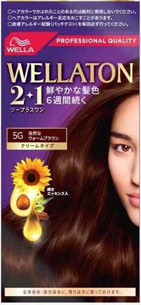 ウエラトーン　ツープラスワン　クリームタイプ　５Ｇ　自然なウォームブラウン
