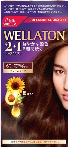 ウエラトーン　ツープラスワン　クリームタイプ　６Ｇ　やや明るいウォームブラウン