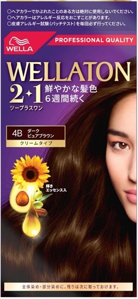 ウエラトーン　ツープラスワン　クリームタイプ　４Ｂ　ダークピュアブラウン