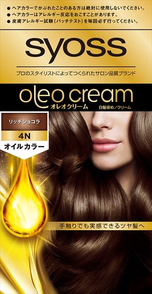サイオス　オレオクリーム　ヘアカラー　４Ｎ　リッチショコラ 【 ヘアカラー・白髪用 】