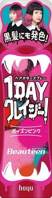 ビューティーン 1DAYクレイジー!ポイズンピンク 【 ホーユー 】 【 ヘアカラー・黒髪用 】